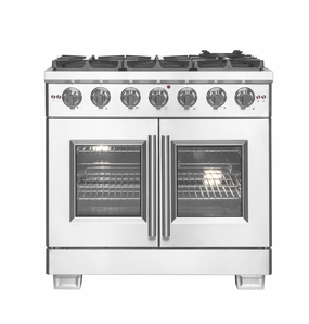Forno FFSGS646036 Forno Capriasca 36" Freestanding French Door Gas Range Freestanding Ranges freestanding dual fuel range 30 inch