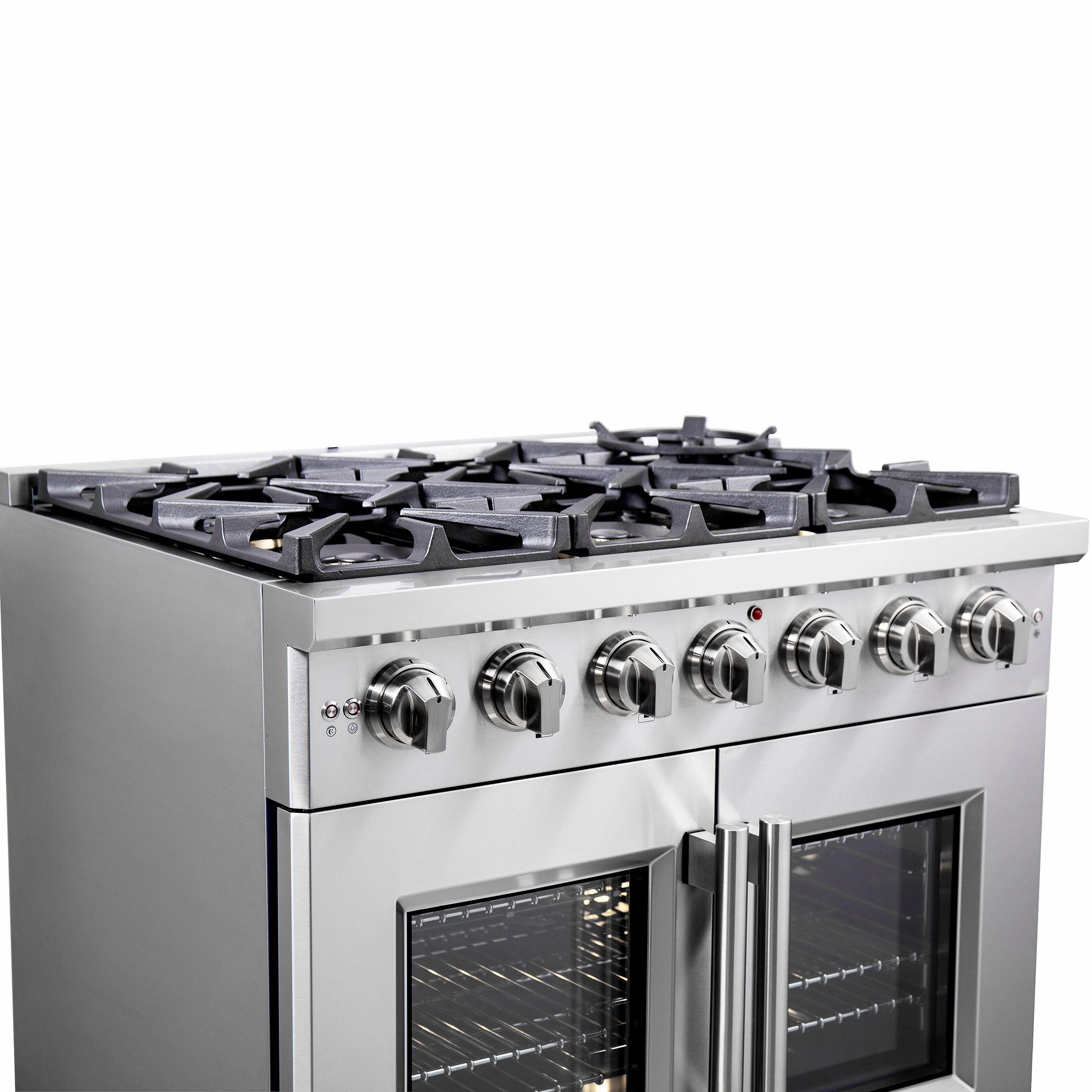 Forno FFSGS646036 Forno Capriasca 36" Freestanding French Door Gas Range