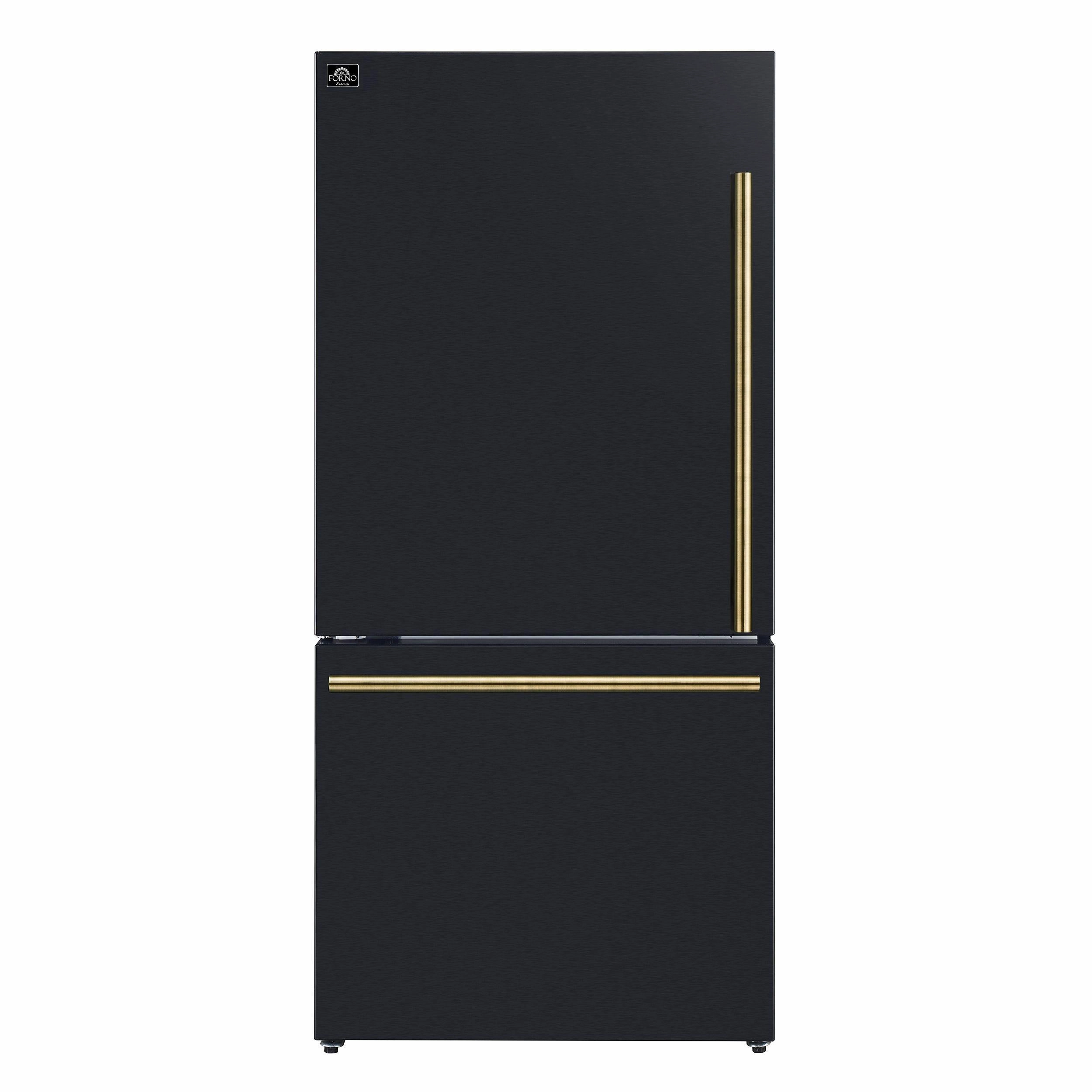 Fornofridge_depth_30 Milano 31-Inch Black With Ice Maker Freestanding Refrigerators freestanding fridge freezer combo