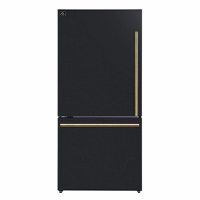 Fornofridge_depth_30 Milano 31-Inch Black With Ice Maker Freestanding Refrigerators freestanding fridge freezer combo