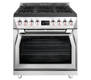 Forzacucina FR366DF 36" Professional Dual Fuel Range Freestanding Ranges freestanding dual fuel range 30 inch
