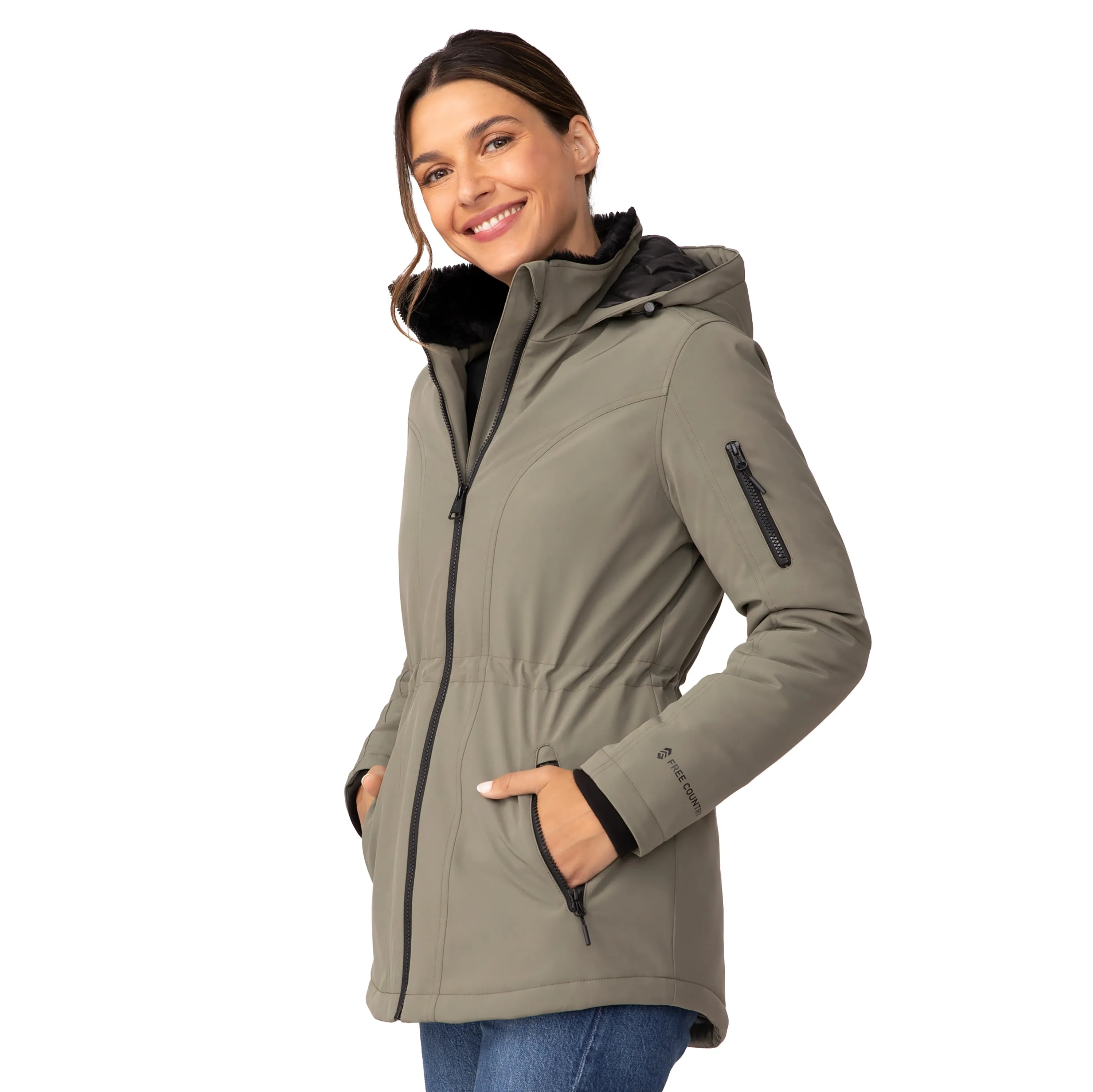 Free Country Women's Thermo Super Softshell Zip Up Jacket