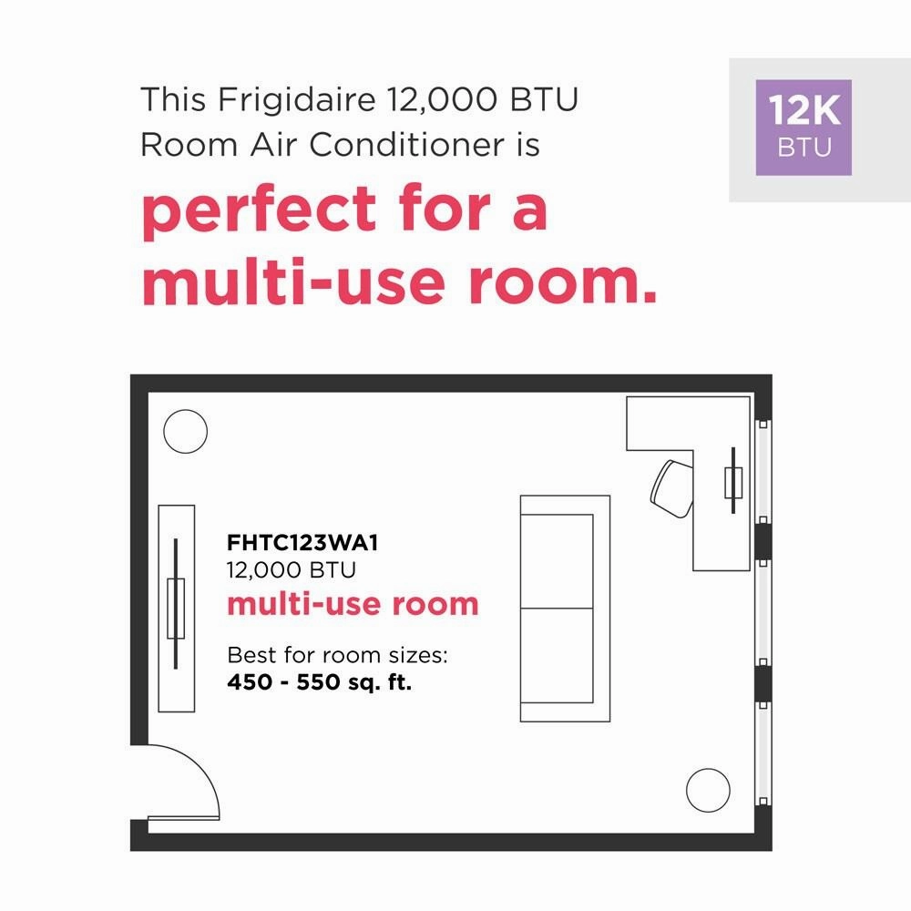 Frigidaire 12,000 BTU Wall Air Conditioner Energy Efficient | FHTC123WA1