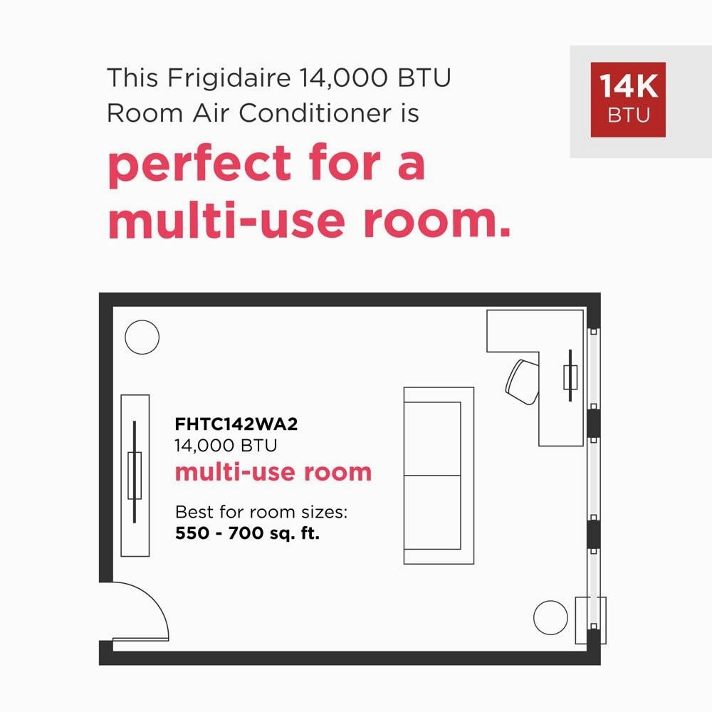 Frigidaire 14,000 BTU Built-In Room Air Conditioner (230V)  FHTC142WA2