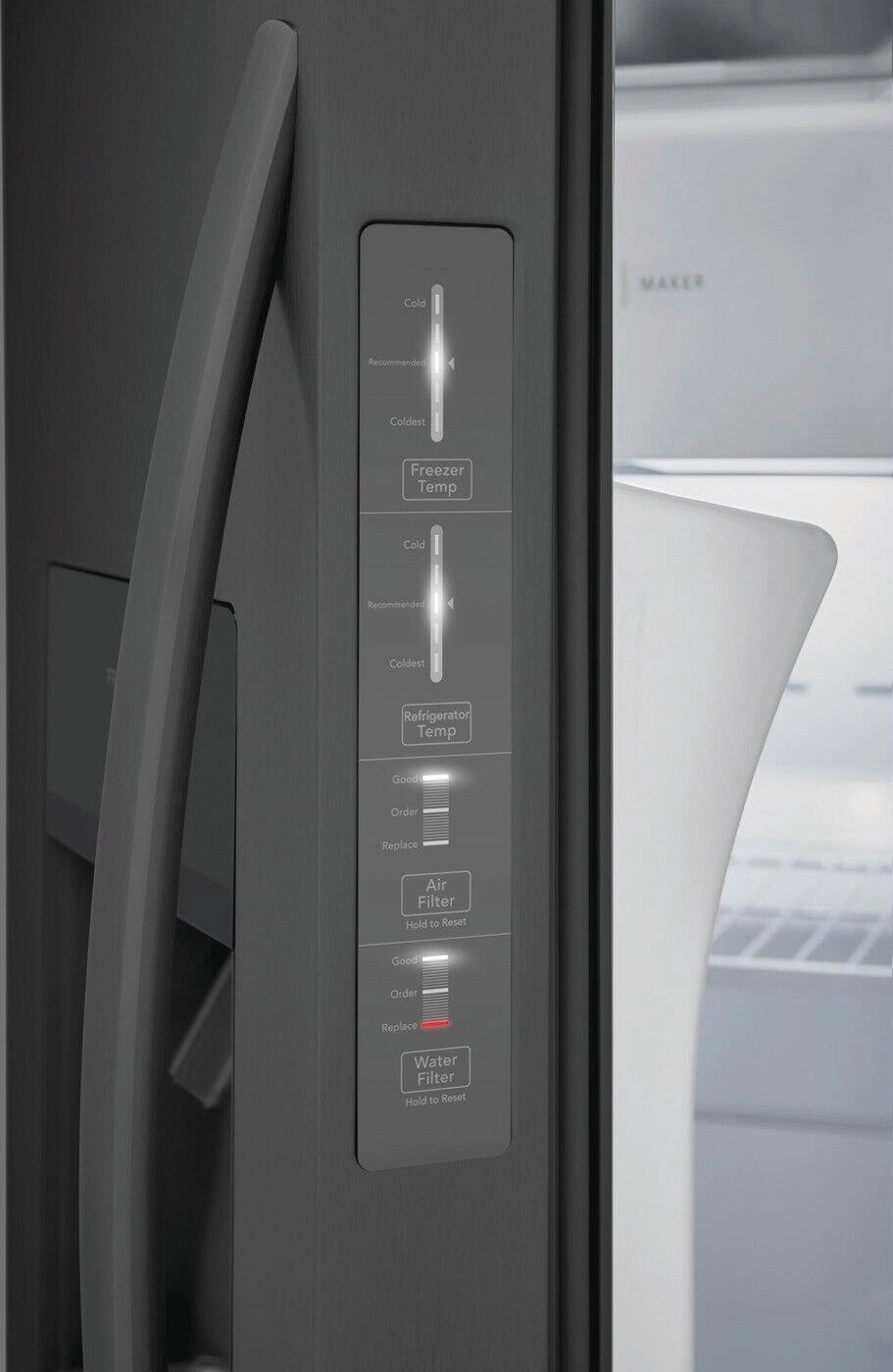 Frigidaire FRSS2623AD Frigidaire 25.6 Cu. Ft. 36'' Standard Depth Side By Side Refrigerator