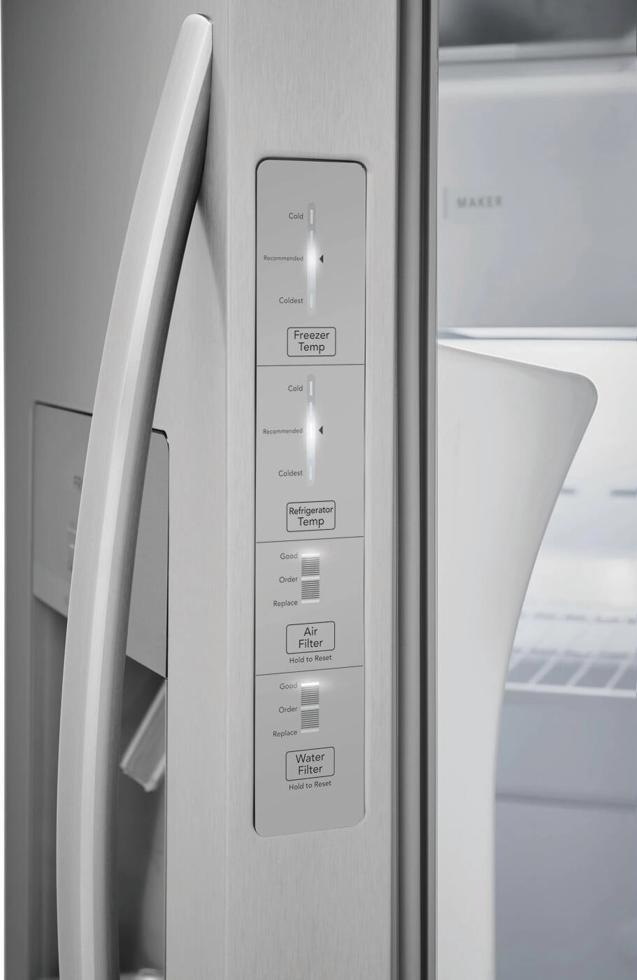 Frigidaire FRSS2633AS Frigidaire 25.6 Cu. Ft. 36'' Standard Depth Side By Side Refrigerator