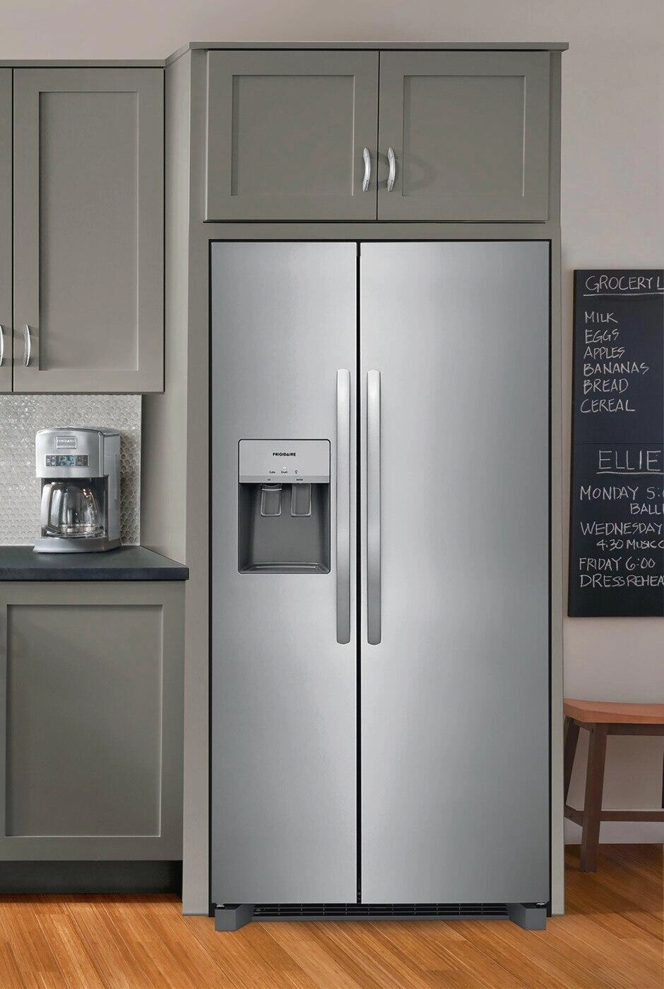 Frigidaire FRSS2633AS Frigidaire 25.6 Cu. Ft. 36'' Standard Depth Side By Side Refrigerator