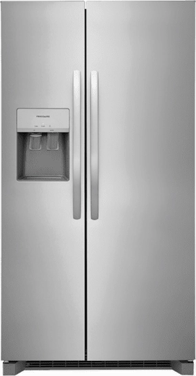 Frigidaire FRSS2633AS Frigidaire 25.6 Cu. Ft. 36'' Standard Depth Side By Side Refrigerator Freestanding Refrigerators freestanding fridge freezer combo