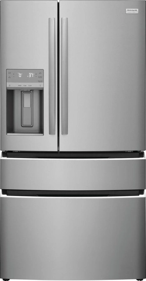 Frigidaire GRMS2773AF Frigidaire Gallery 26.3 Cu. Ft. Standard-Depth 4-Door French Door Refrigerator Freestanding Refrigerators freestanding fridge freezer combo