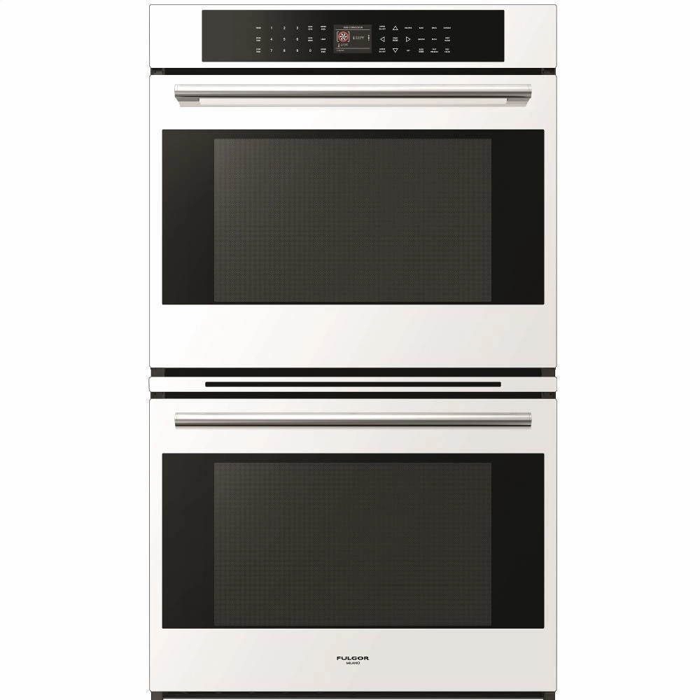 Fulgor Milano F7DP30B1 30'' Self Cleaning Double Wall Oven - Stainless Steel - Black