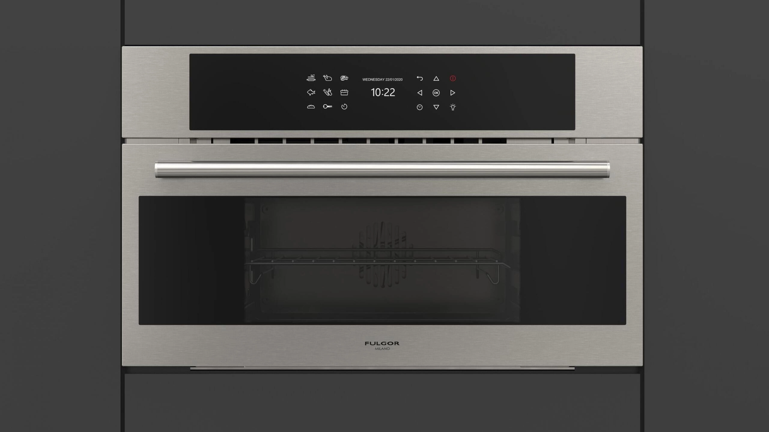 Fulgor Milano F7DSCO30S1 30" Combi Steam Oven - Stainless Steel Wall Ovens oven with smart temperature control