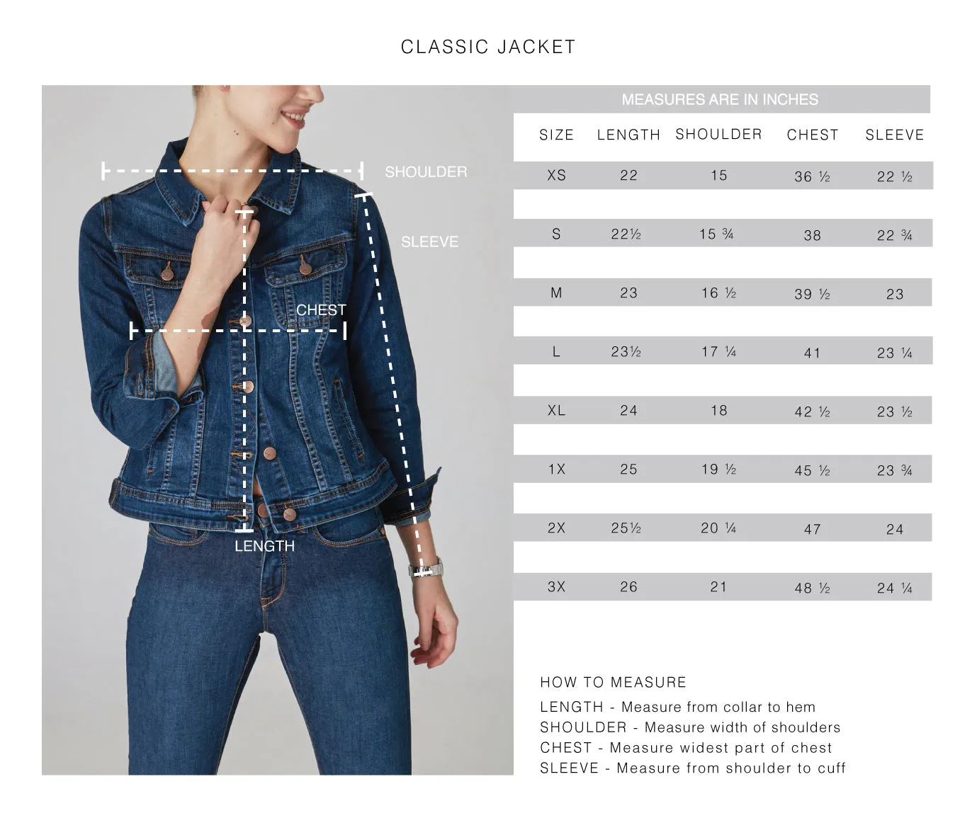 Gabriella-BLK Classic Denim Jacket