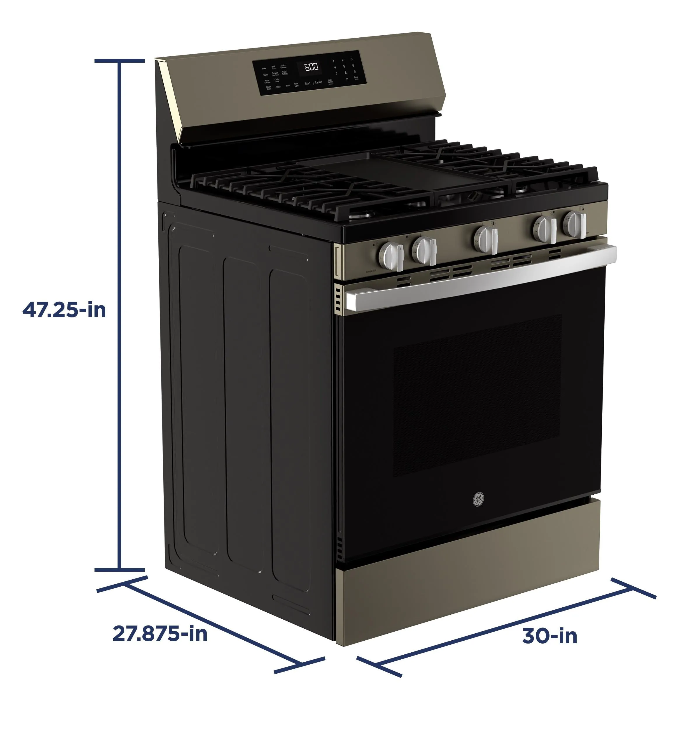 Ge Appliances GGF600AVES Ge? 30" Free-Standing Gas Convection Range With No Preheat Air Fry And Easywash&#8482; Oven Tray