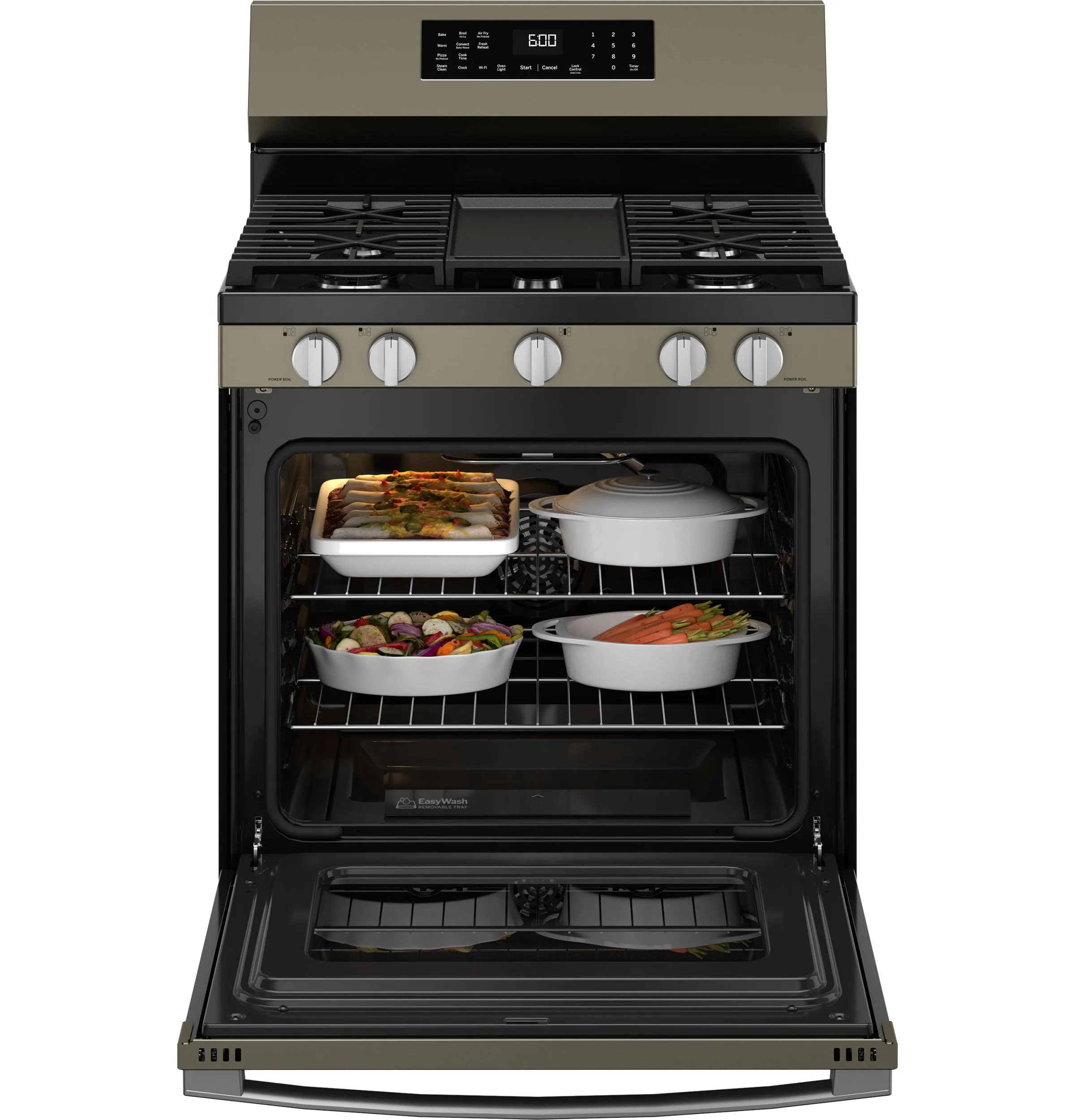 Ge Appliances GGF600AVES Ge? 30" Free-Standing Gas Convection Range With No Preheat Air Fry And Easywash&#8482; Oven Tray