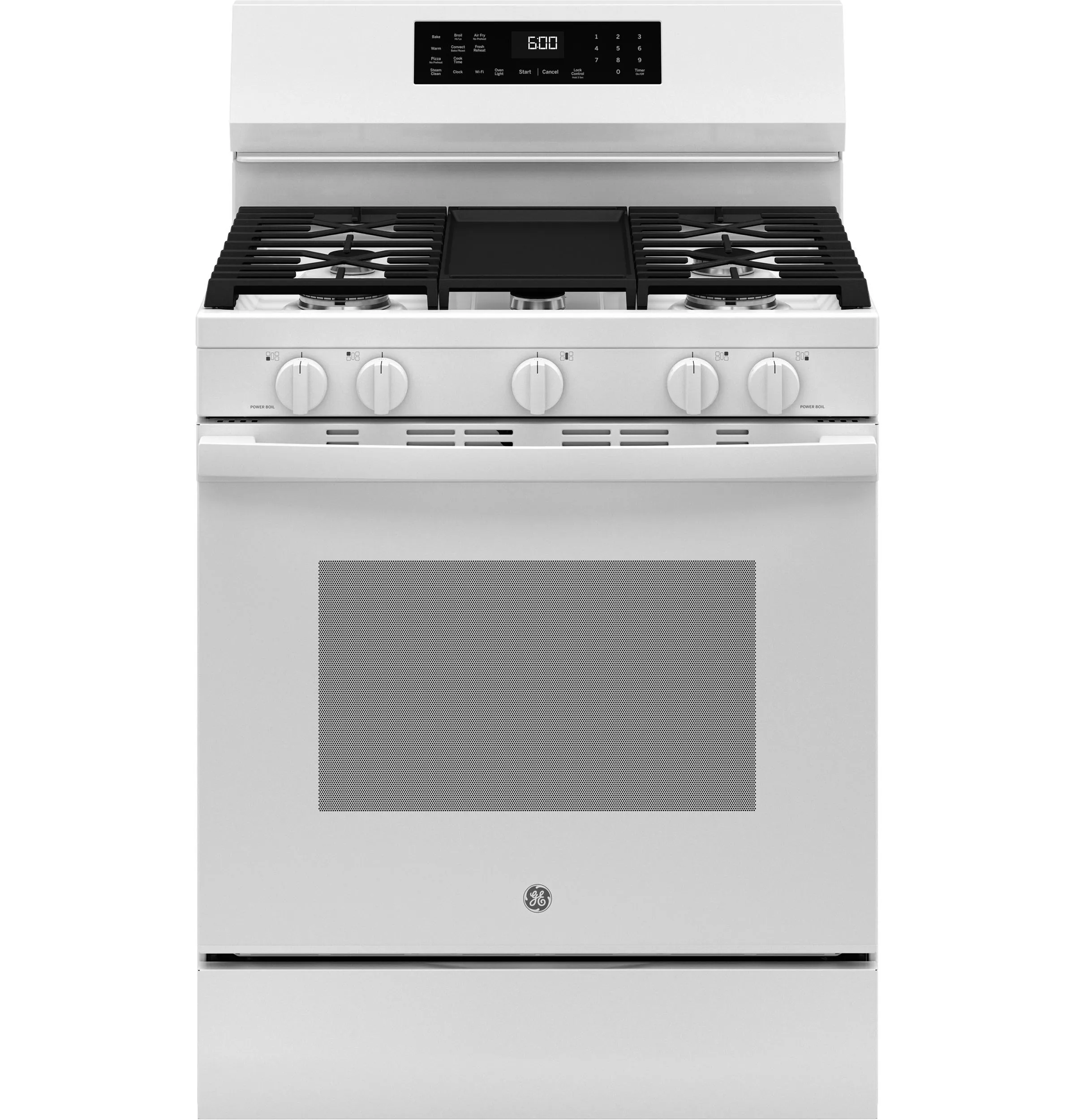 Ge Appliances GGF600AVWW Ge? 30" Free-Standing Gas Convection Range With No Preheat Air Fry And Easywash&#8482; Oven Tray Freestanding Ranges freestanding dual fuel range 30 inch