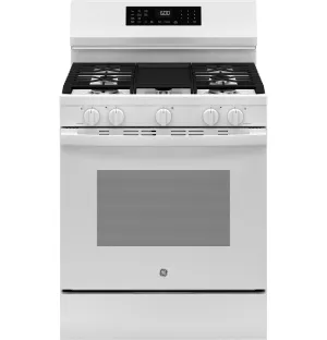Ge Appliances GGF600AVWW Ge? 30" Free-Standing Gas Convection Range With No Preheat Air Fry And Easywash&#8482; Oven Tray Freestanding Ranges freestanding dual fuel range 30 inch