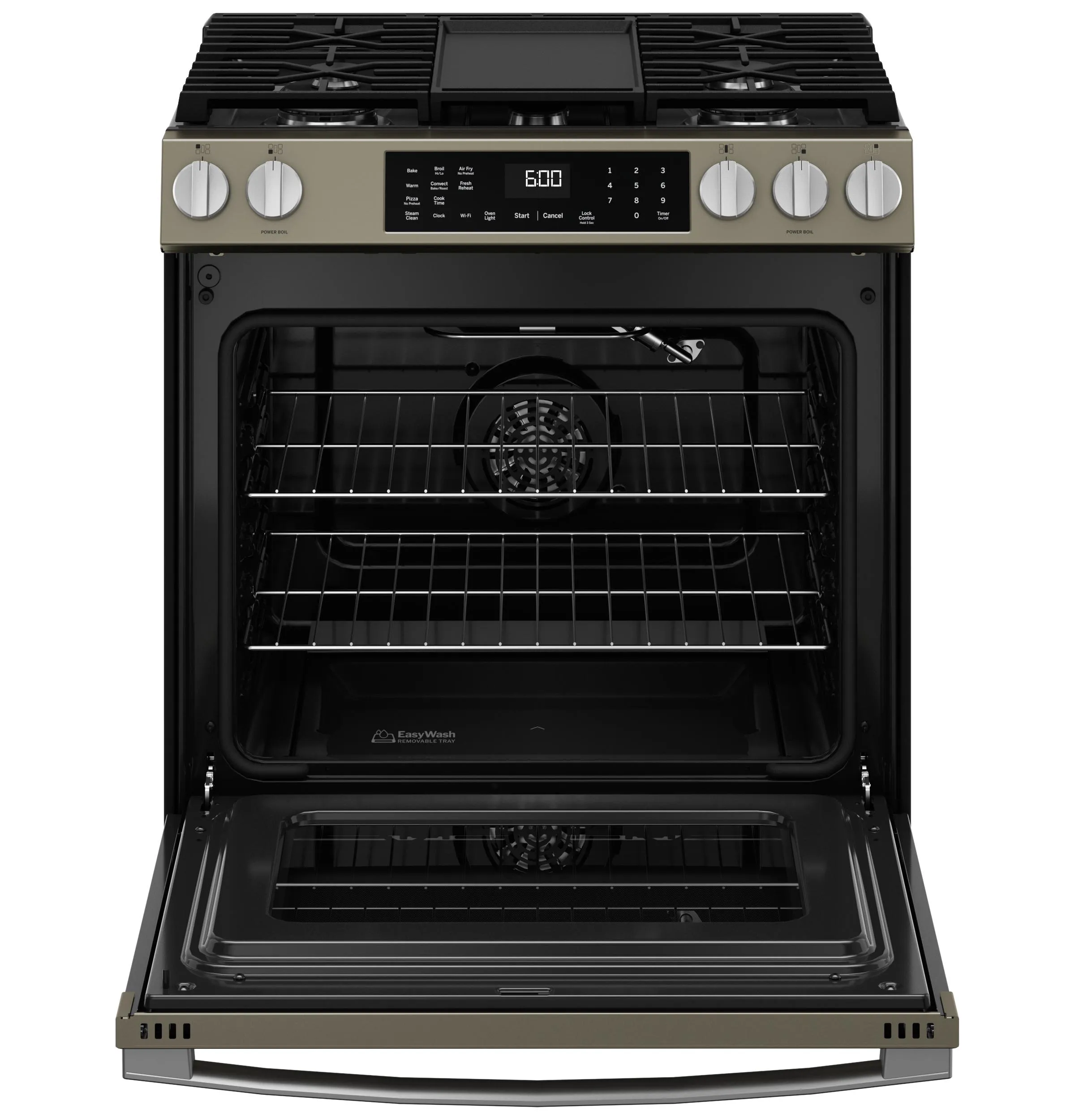 Ge Appliances GGS600AVES Ge? 30" Slide-In Front-Control Convection Gas Range With No Preheat Air Fry And Easywash&#8482; Oven Tray