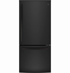 Ge Appliances GBE21DGKBB Ge? Energy Star? 21.0 Cu. Ft. Bottom-Freezer Refrigerator Freestanding Refrigerators freestanding fridge freezer combo