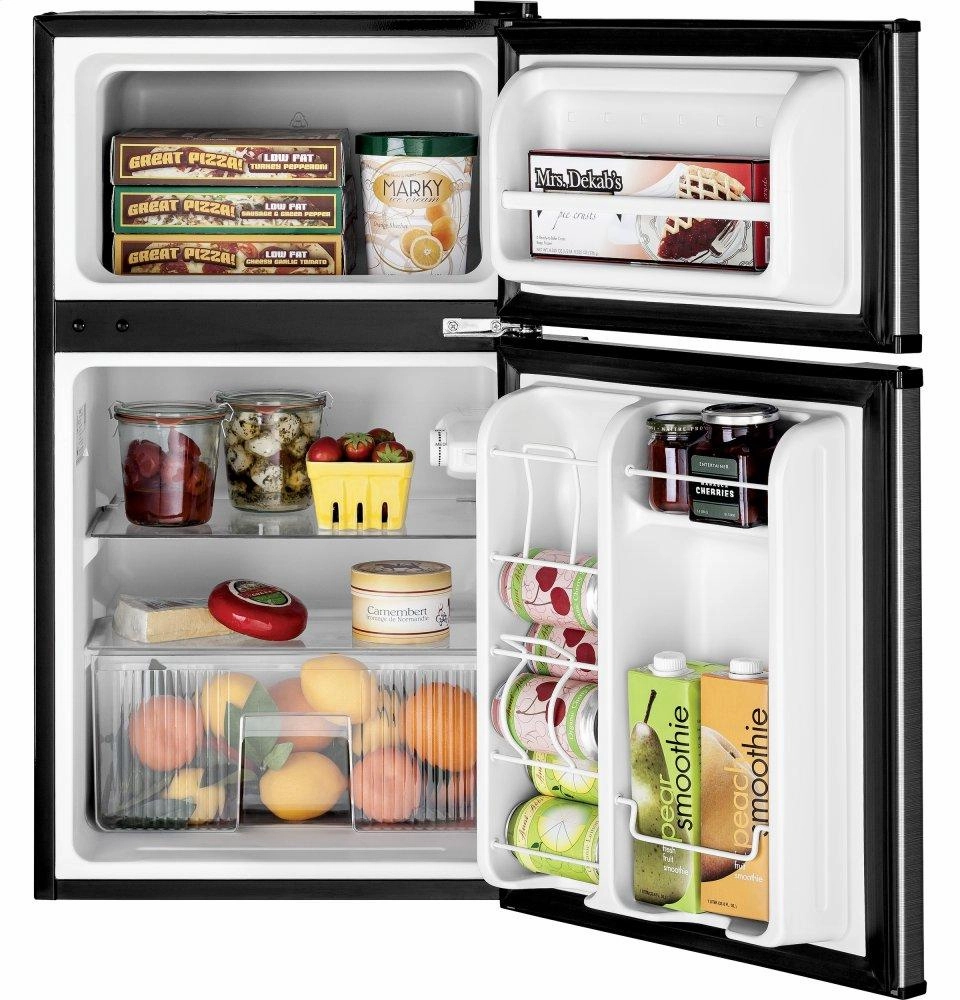 Ge Appliances GDE03GLKLB Ge? Double-Door Compact Refrigerator