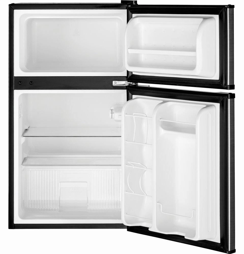 Ge Appliances GDE03GLKLB Ge? Double-Door Compact Refrigerator