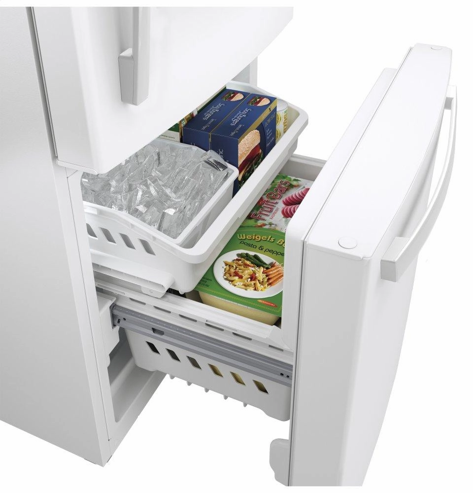 Ge Appliances GDE21EGKWW Ge? Energy Star? 21.0 Cu. Ft. Bottom-Freezer Refrigerator