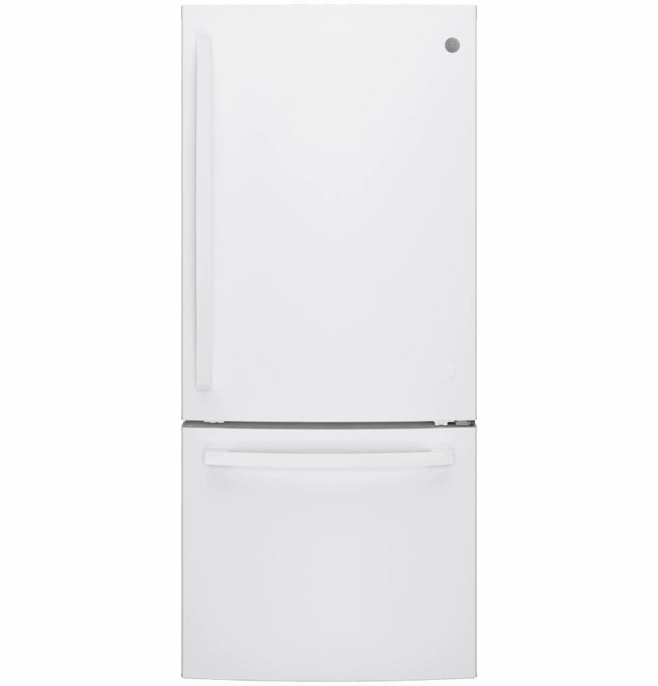 Ge Appliances GDE21EGKWW Ge? Energy Star? 21.0 Cu. Ft. Bottom-Freezer Refrigerator Freestanding Refrigerators freestanding fridge freezer combo