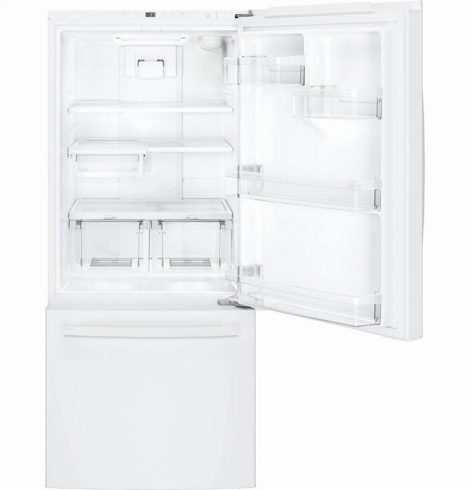 Ge Appliances GDE21EGKWW Ge? Energy Star? 21.0 Cu. Ft. Bottom-Freezer Refrigerator