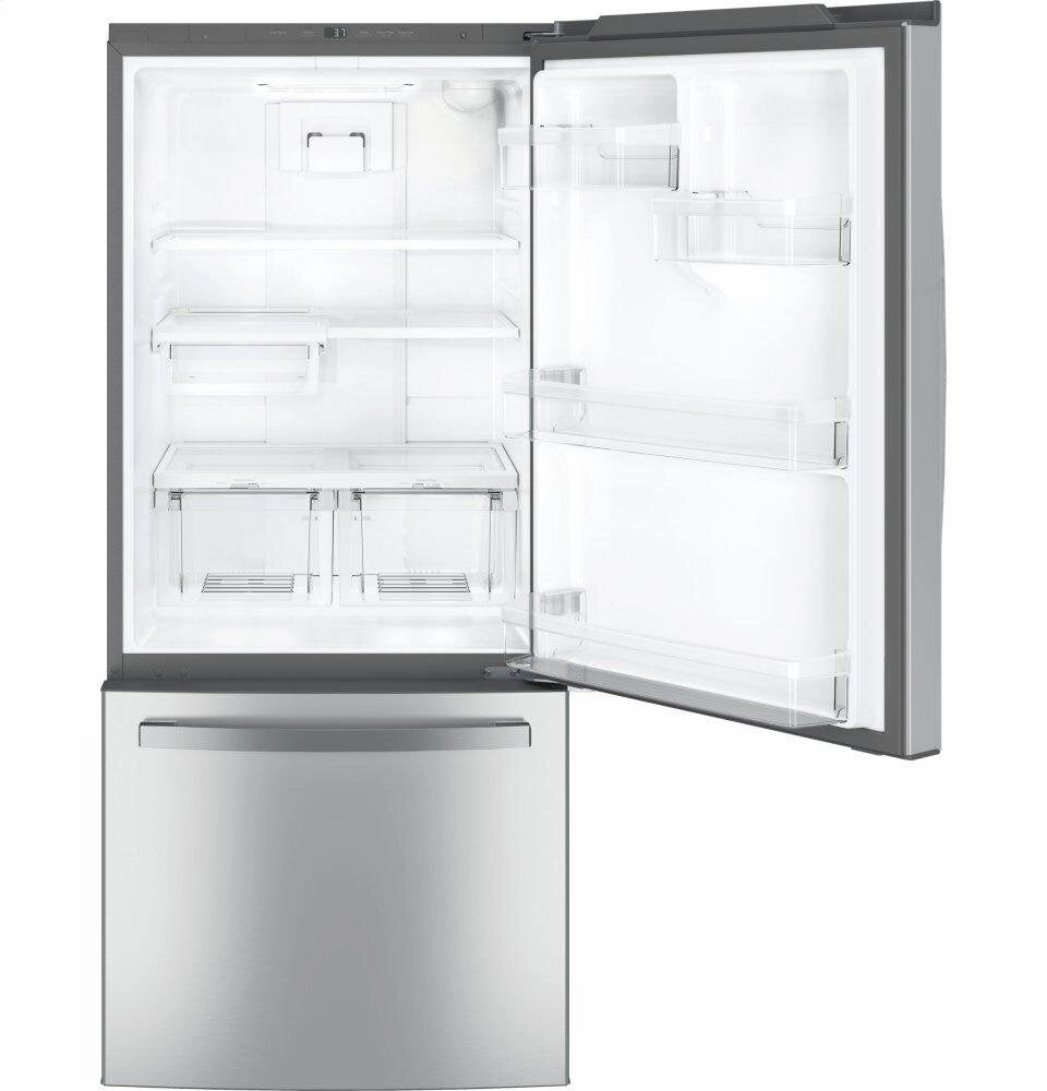 Ge Appliances GDE21ESKSS Ge? Energy Star? 21.0 Cu. Ft. Bottom-Freezer Refrigerator