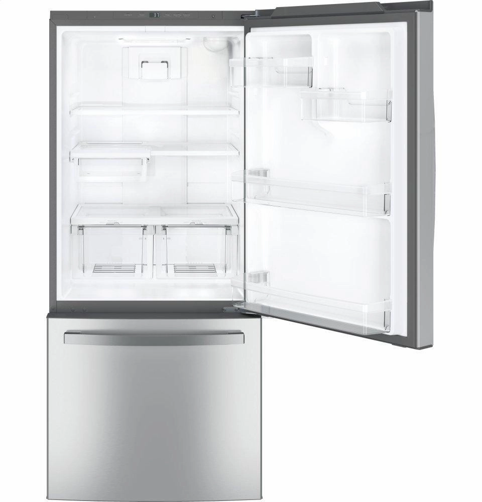 Ge Appliances GDE21EYKFS Ge? Energy Star? 21.0 Cu. Ft. Bottom-Freezer Refrigerator