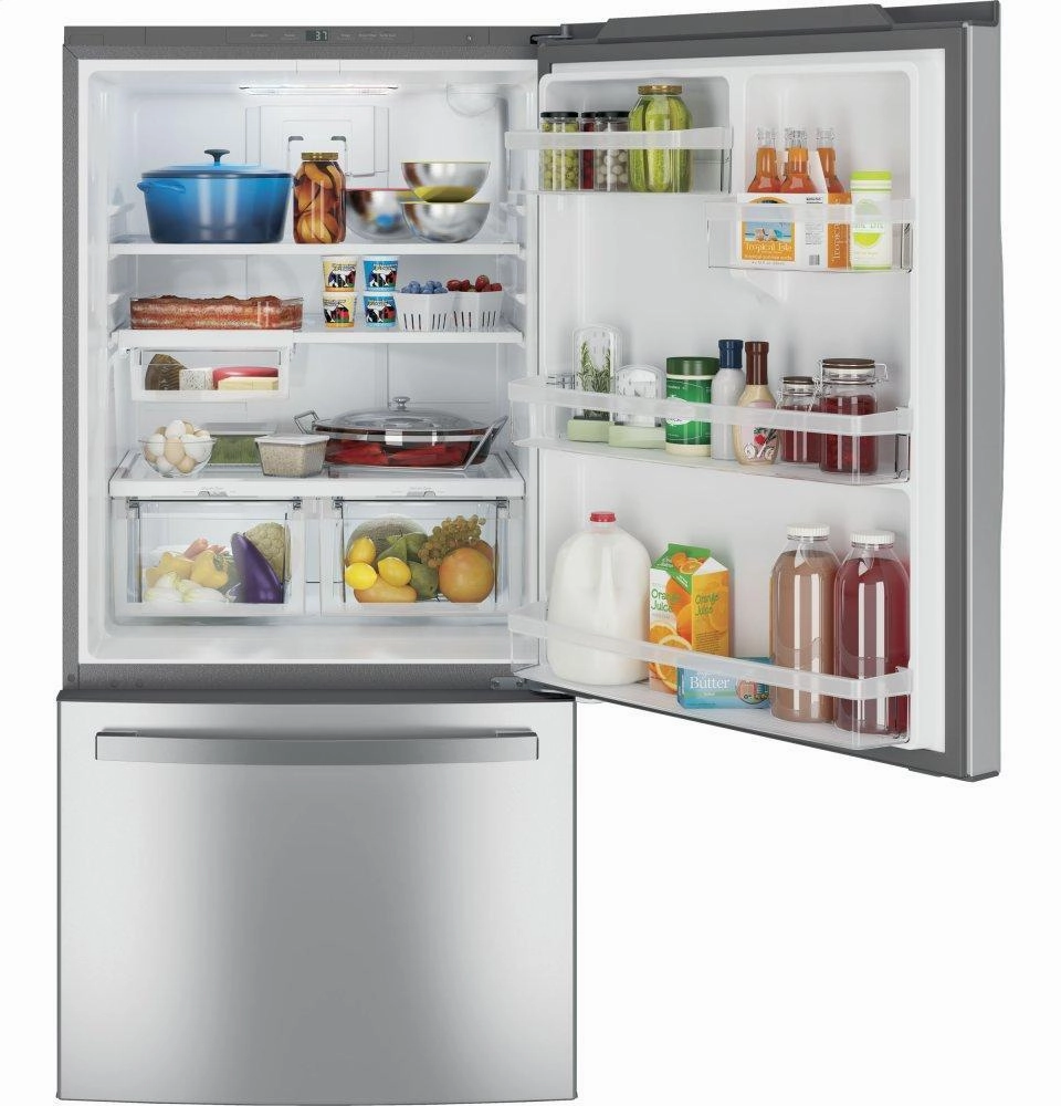 Ge Appliances GDE25EYKFS Ge? Energy Star? 24.8 Cu. Ft. Bottom-Freezer Drawer Refrigerator