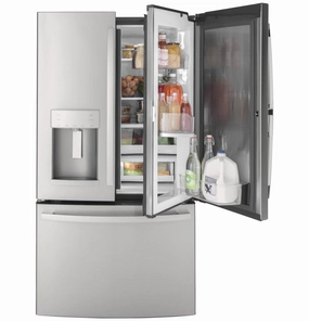 Ge Appliances GFD28GYNFS Ge? 27.7 Cu. Ft. Fingerprint Resistant French-Door Refrigerator With Door In Door Freestanding Refrigerators freestanding fridge freezer combo