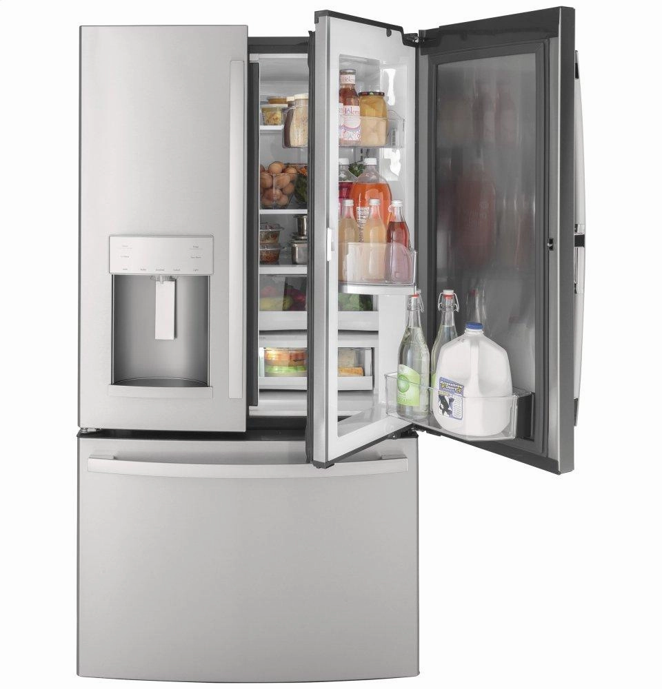 Ge Appliances GFD28GYNFS Ge? 27.7 Cu. Ft. Fingerprint Resistant French-Door Refrigerator With Door In Door Freestanding Refrigerators freestanding fridge freezer combo
