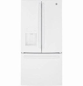 Ge Appliances GFE24JGKWW Ge? Energy Star? 23.6 Cu. Ft. French-Door Refrigerator Freestanding Refrigerators freestanding fridge freezer combo