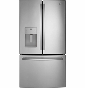 Ge Appliances GFE26JYMFS Ge? Energy Star? 25.6 Cu. Ft. Fingerprint Resistant French-Door Refrigerator Freestanding Refrigerators freestanding fridge freezer combo