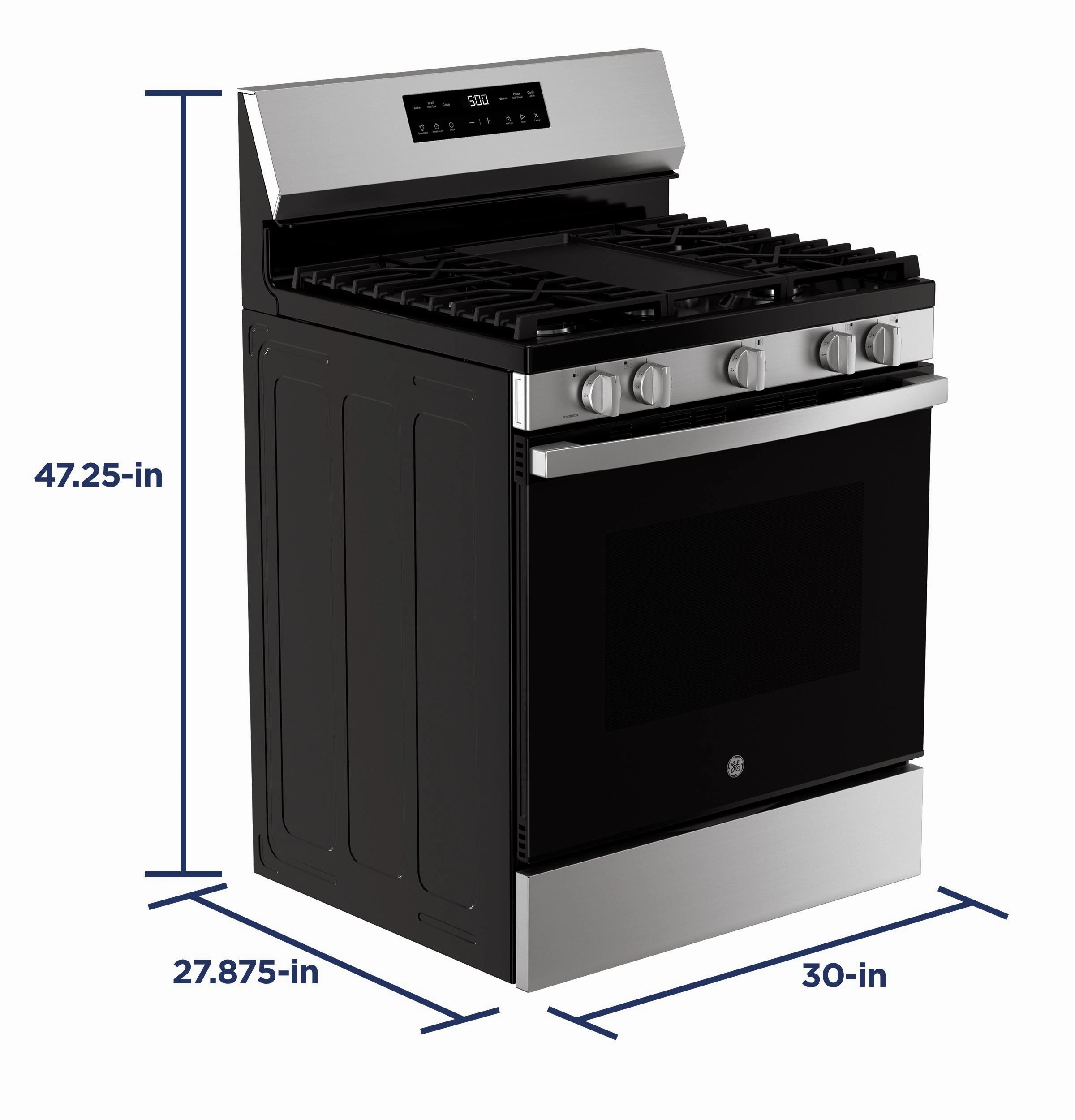 Ge Appliances GGF500PVSS Ge? 30" Free-Standing Gas Range With Crisp Mode