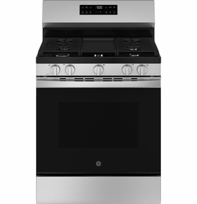 Ge Appliances GGF500PVSS Ge? 30" Free-Standing Gas Range With Crisp Mode Freestanding Ranges freestanding dual fuel range 30 inch