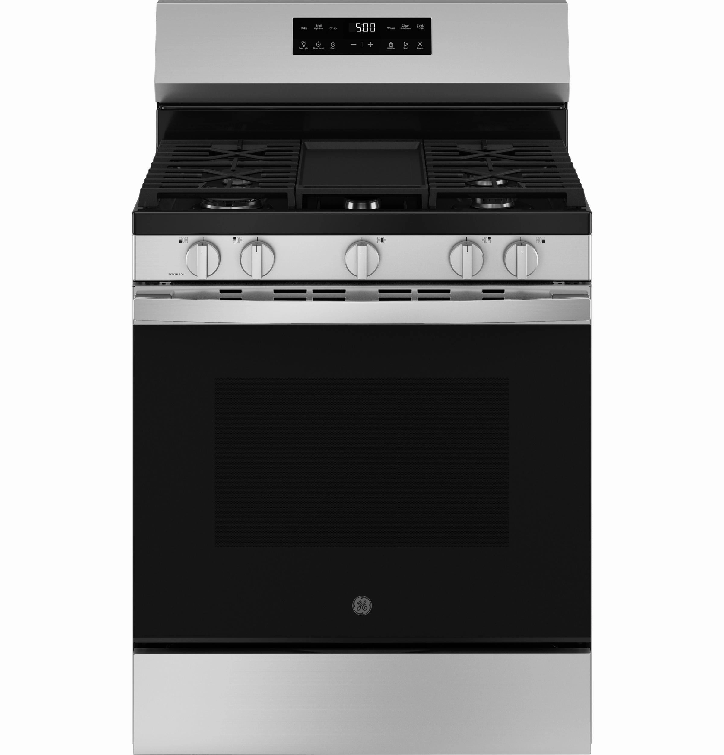 Ge Appliances GGF500PVSS Ge? 30" Free-Standing Gas Range With Crisp Mode Freestanding Ranges freestanding dual fuel range 30 inch