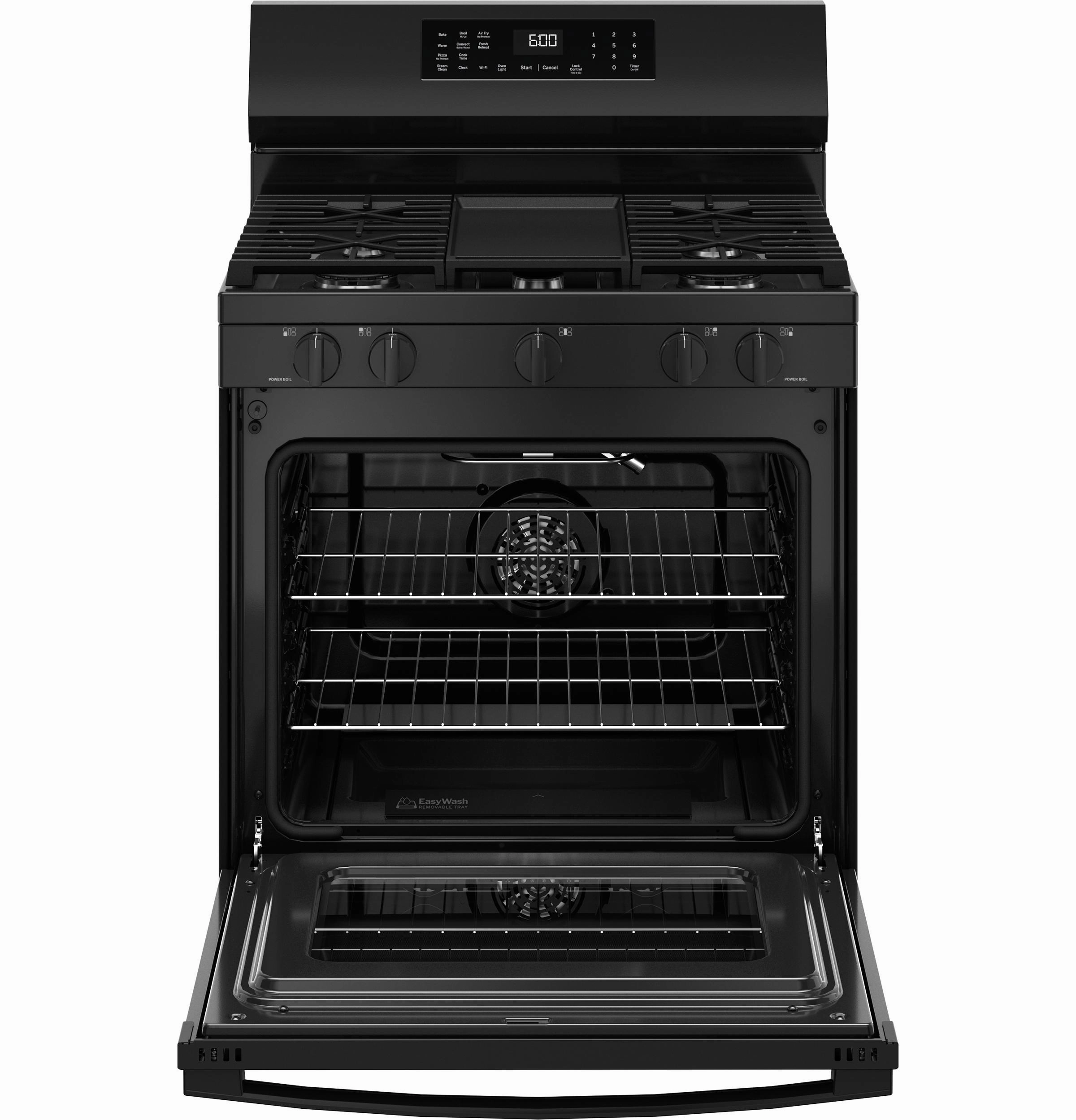 Ge Appliances GGF600AVBB Ge? 30" Free-Standing Gas Convection Range With No Preheat Air Fry And Easywash&#8482; Oven Tray