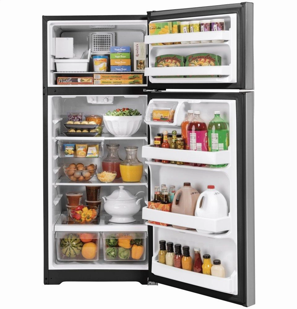 Ge Appliances GIE18GSNRSS Ge? Energy Star? 17.5 Cu. Ft. Top-Freezer Refrigerator