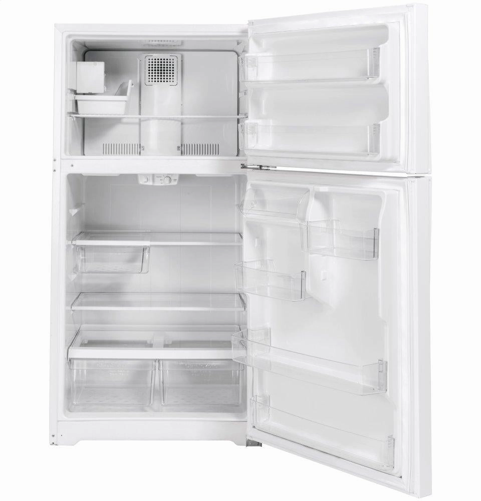 Ge Appliances GIE22JTNRWW Ge? Energy Star? 21.9 Cu. Ft. Top-Freezer Refrigerator