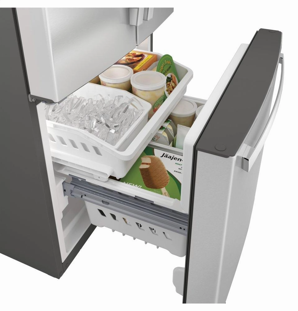 Ge Appliances GNE21FSKSS Ge? Energy Star? 20.8 Cu. Ft. French-Door Refrigerator