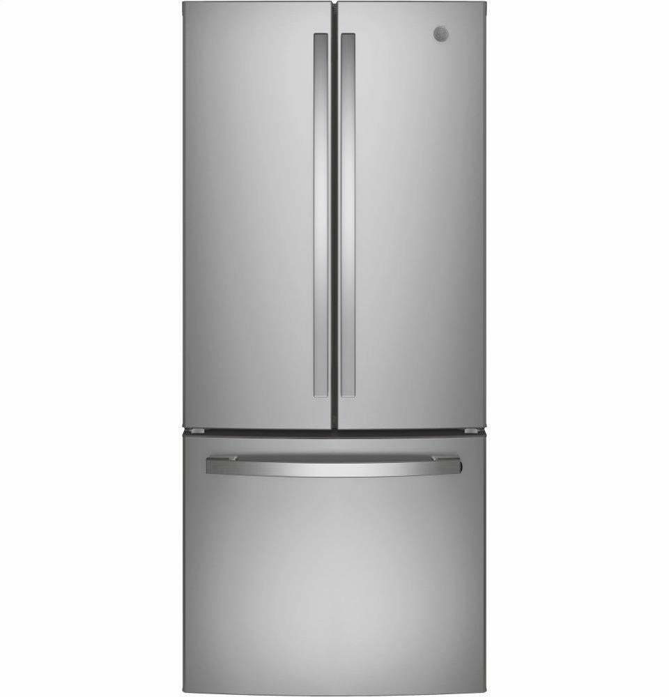 Ge Appliances GNE21FSKSS Ge? Energy Star? 20.8 Cu. Ft. French-Door Refrigerator Freestanding Refrigerators freestanding fridge freezer combo