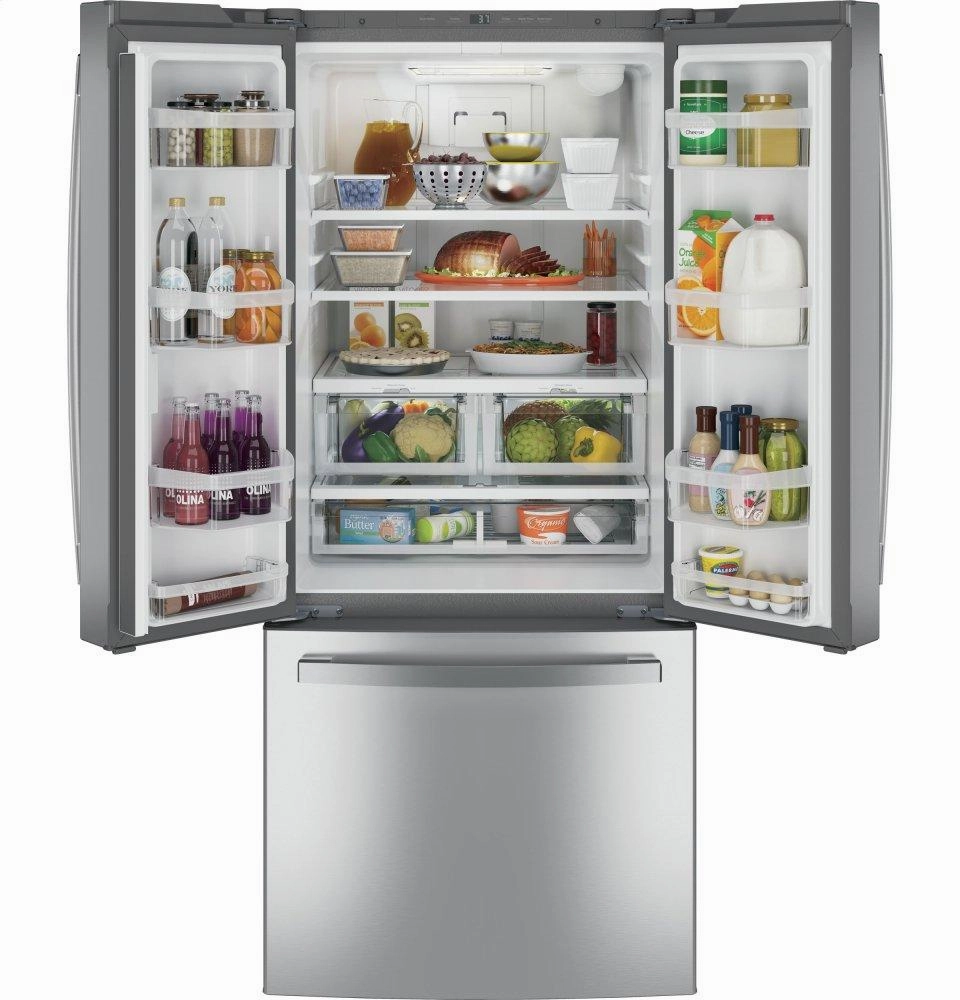 Ge Appliances GNE21FSKSS Ge? Energy Star? 20.8 Cu. Ft. French-Door Refrigerator