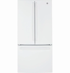 Ge Appliances GNE25JGKWW Ge? Energy Star? 24.7 Cu. Ft. French-Door Refrigerator Freestanding Refrigerators freestanding fridge freezer combo