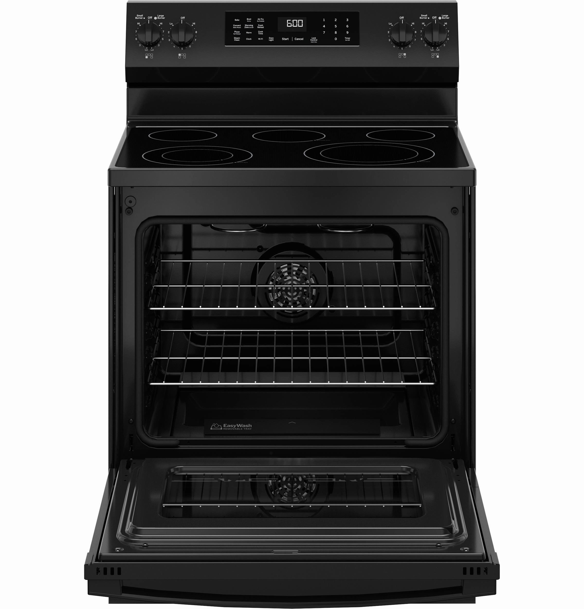 Ge Appliances GRF600AVBB Ge? 30" Free-Standing Electric Convection Range With No Preheat Air Fry And Easywash&#8482; Oven Tray