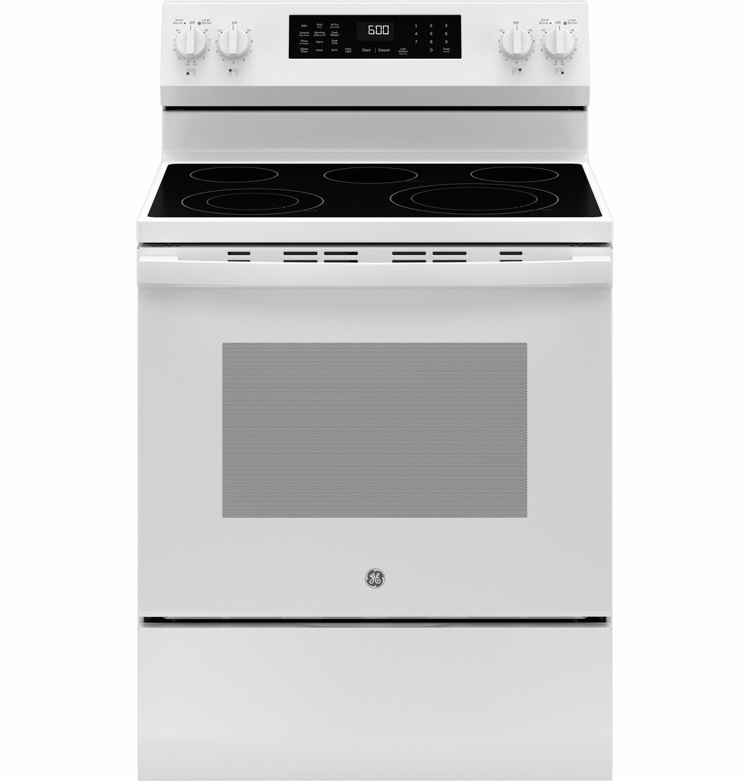 Ge Appliances GRF600AVWW Ge? 30" Free-Standing Electric Convection Range With No Preheat Air Fry And Easywash&#8482; Oven Tray Freestanding Ranges freestanding dual fuel range 30 inch
