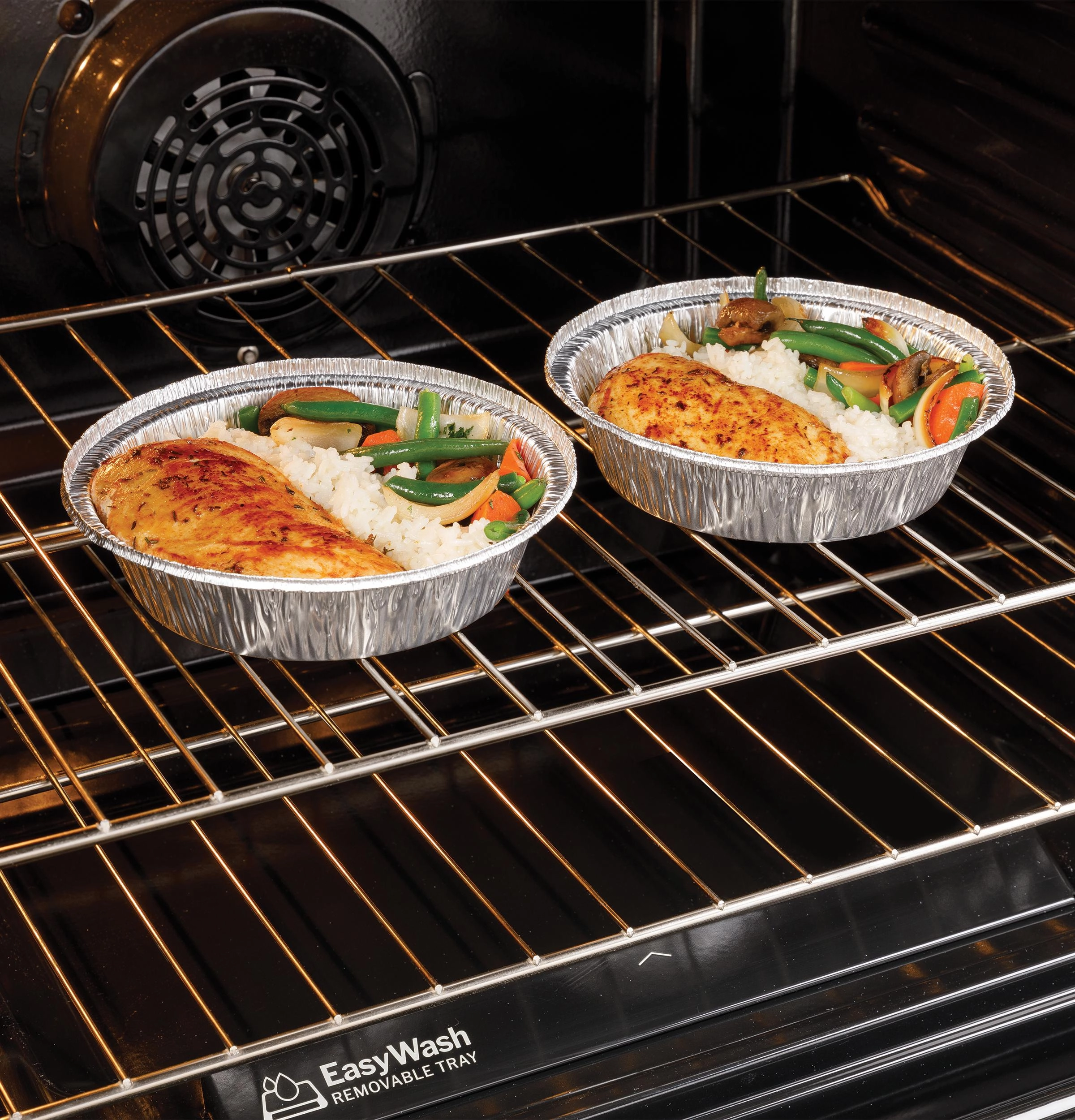 Ge Appliances GRS600AVFS Ge? 30" Slide-In Electric Convection Range With No Preheat Air Fry And Easywash&#8482; Oven Tray