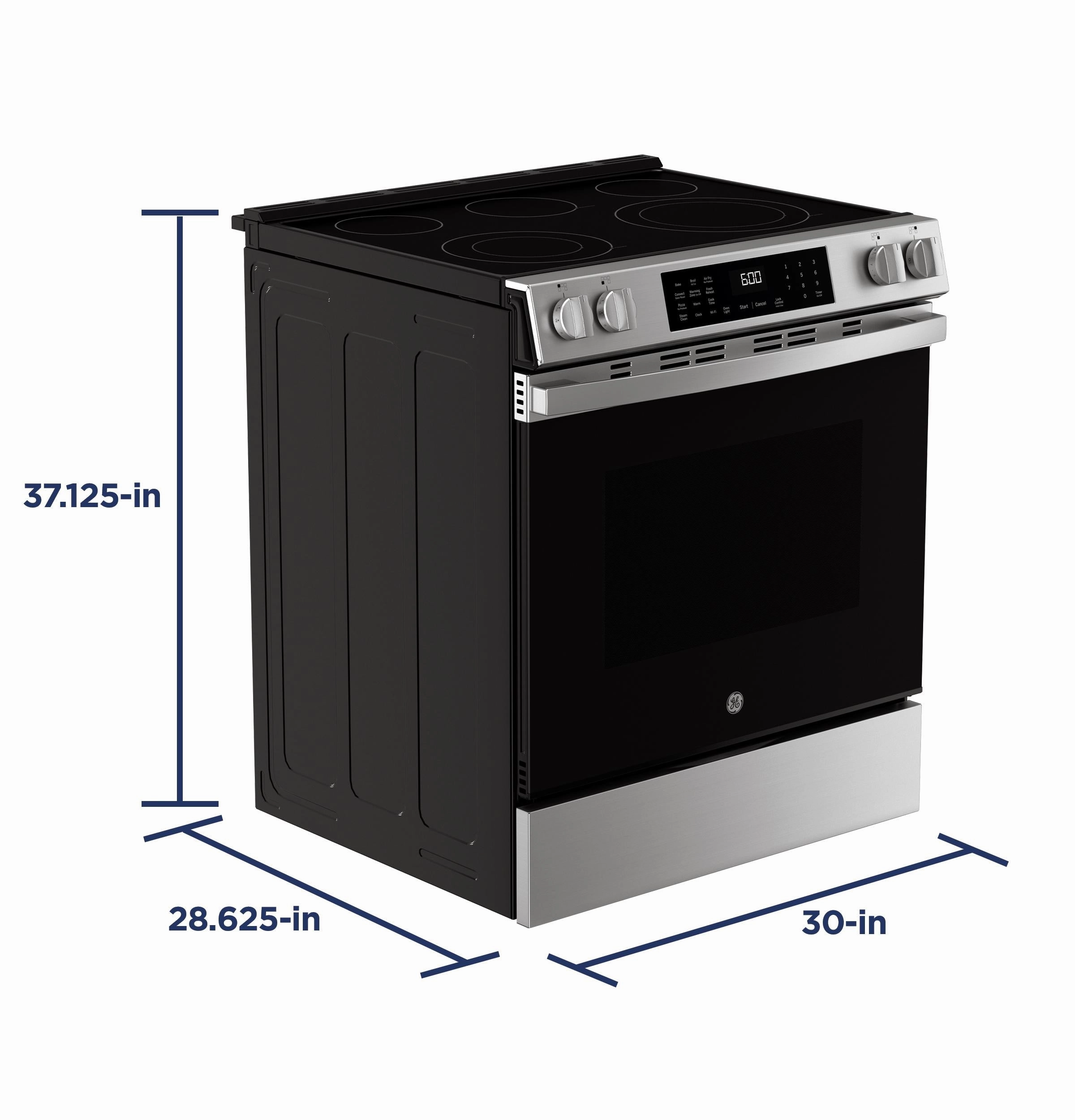 Ge Appliances GRS600AVFS Ge? 30" Slide-In Electric Convection Range With No Preheat Air Fry And Easywash&#8482; Oven Tray