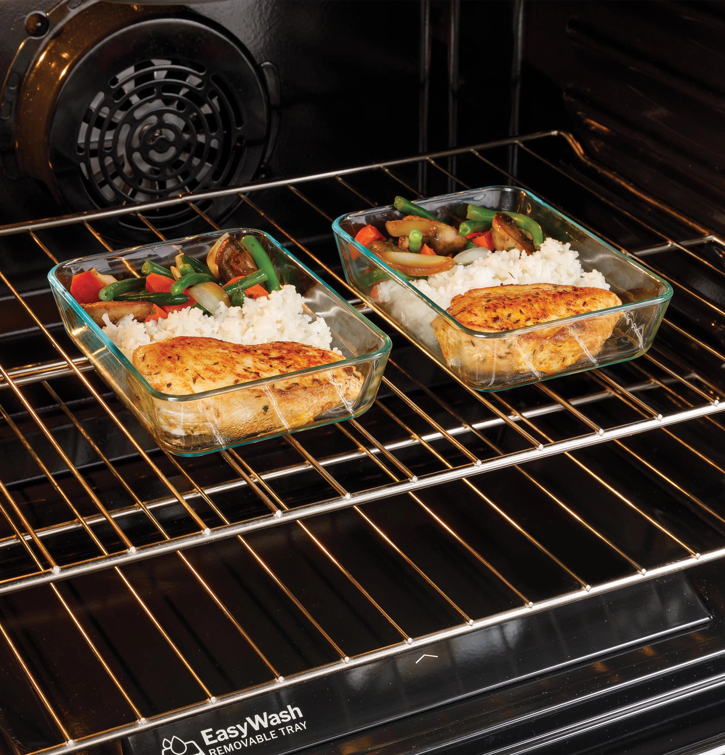 Ge Appliances GRS600AVFS Ge? 30" Slide-In Electric Convection Range With No Preheat Air Fry And Easywash&#8482; Oven Tray