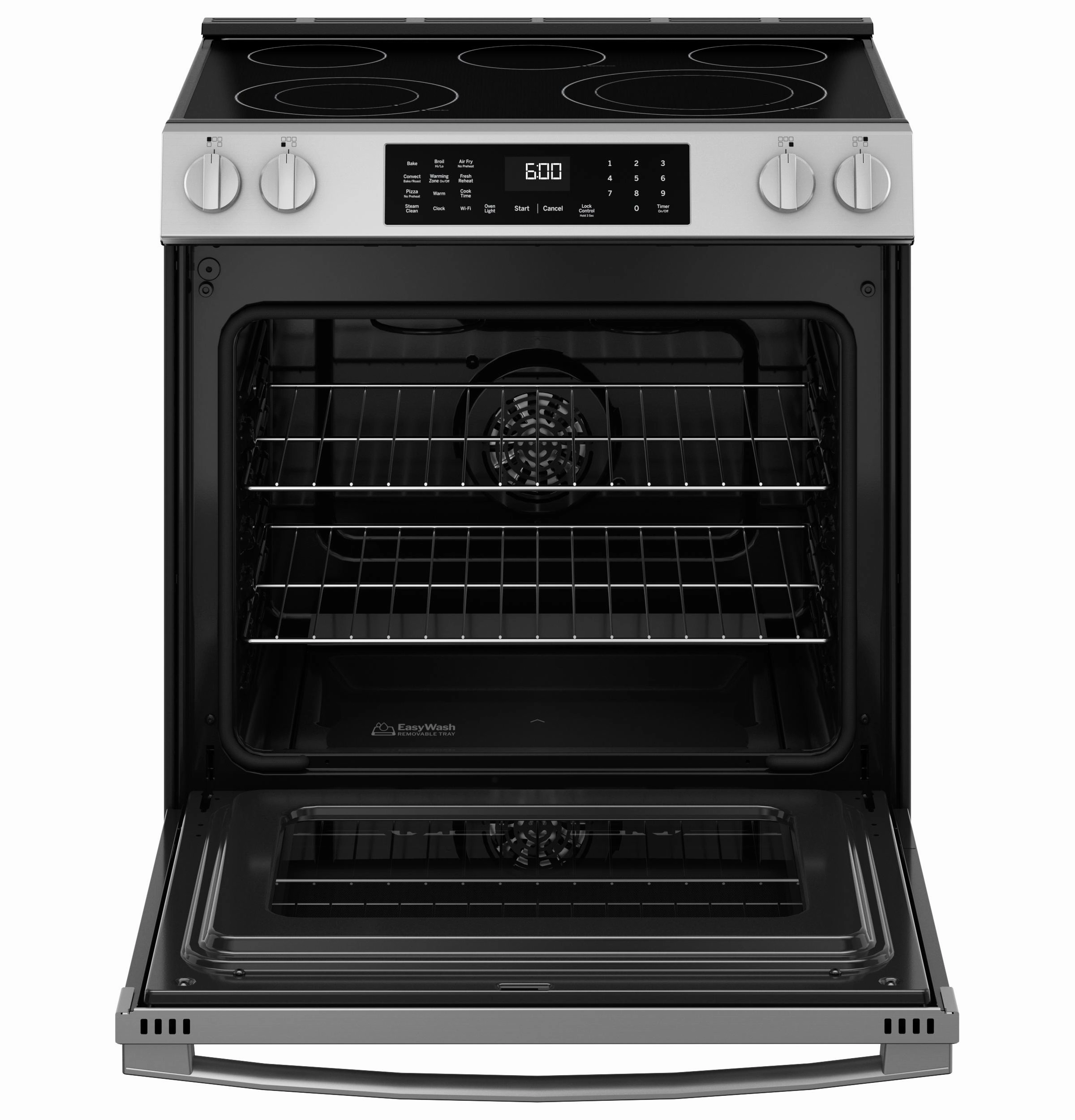 Ge Appliances GRS600AVFS Ge? 30" Slide-In Electric Convection Range With No Preheat Air Fry And Easywash&#8482; Oven Tray